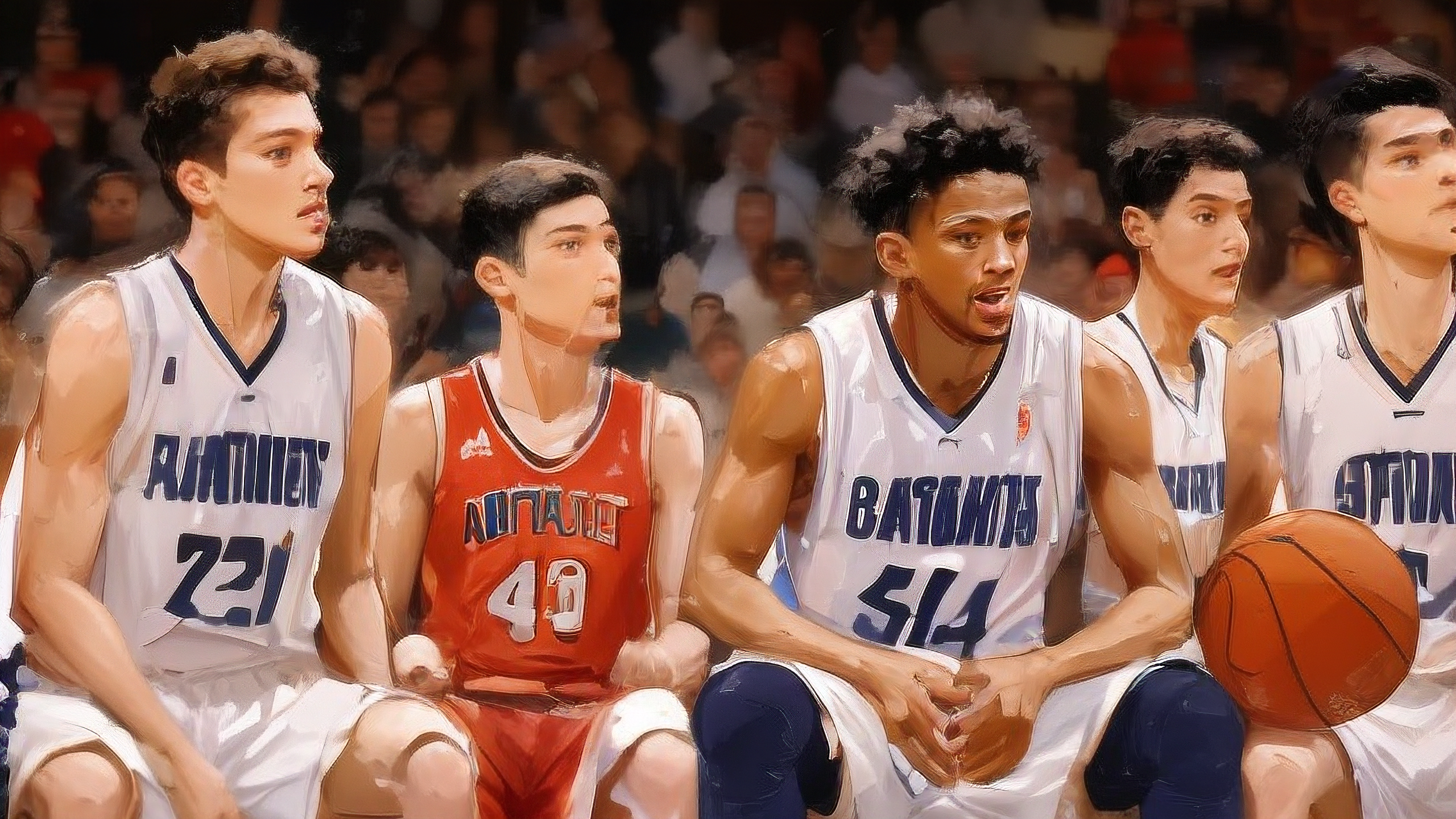 包含热血篮球少年在比赛中勇敢拼搏的词条